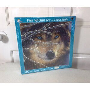Wolf Puzzle Collin Bogle 500 Piece Interlocking NEW